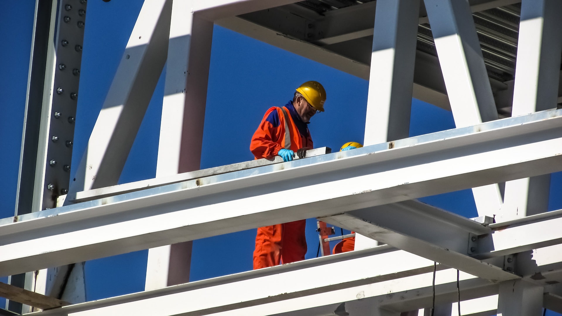 A engineer working on a building 
