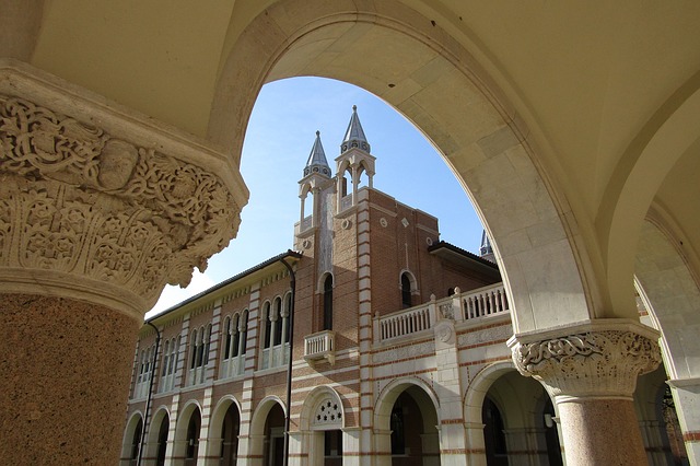 part of the Rice University building